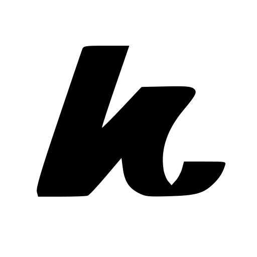 black and white Kajabi icon — free SVG & PNG download