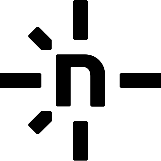 black and white Netlify icon — free SVG & PNG download