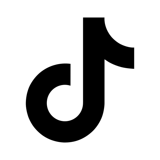 black and white TikTok icon — free SVG & PNG download