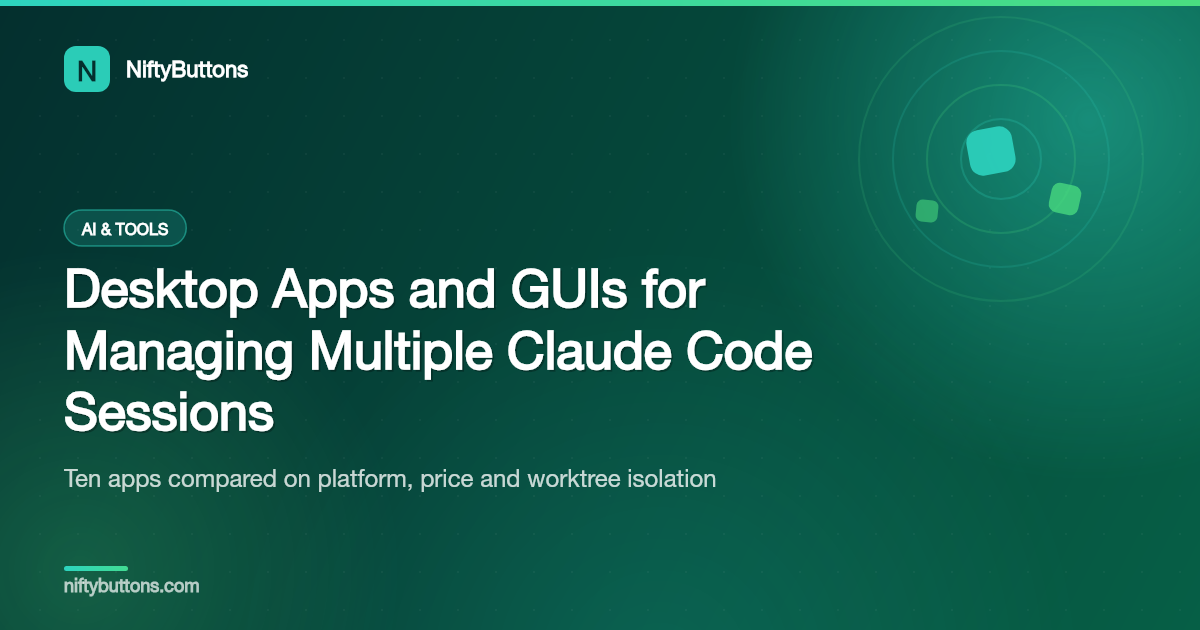 Desktop apps and GUIs for managing multiple Claude Code sessions across projects